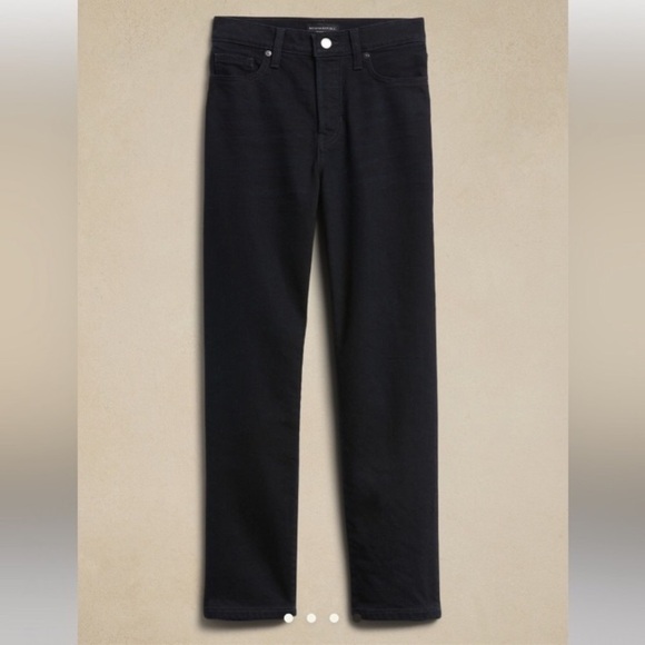 NWT! Banana Republic Premium Denim Black Wash Straight Jean - Multiple 🌻 - Picture 5 of 5